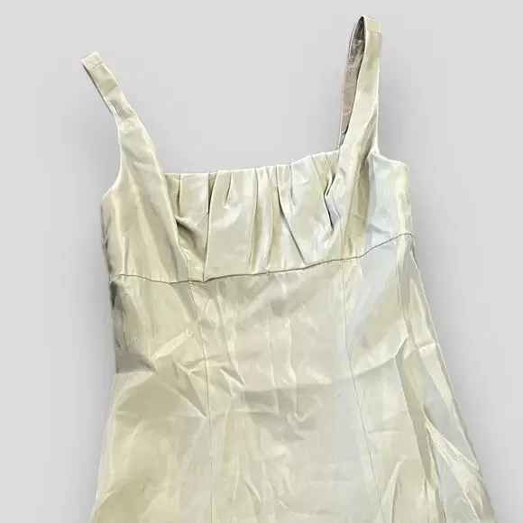 VERA WANG MAIDS SATIN COCKTAIL FORMAL DRESS CHAMPAGNE IVORY MEDIUM 6 - Picture 4 of 10